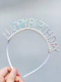 Birthday Headband For Women Girls Diamond Letter Hair Hoop Crown Decoration Party Dress Up Birthday Hairbands. 