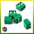 2 pin PBT PCB Mount Screw Terminal Block Green Connectors [5 PCS]. 