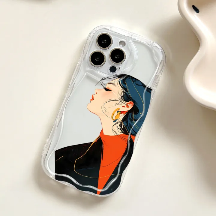 Jizetin%20for%20Redmi%2013%20Xiaomi%20Poco%20M6%204G%20Back%20Cover%20Fashion%20Queen%20Cream%20Wavy%20Edge%20Soft%20Silicone%20Phone%20Case%20-%20Image%207