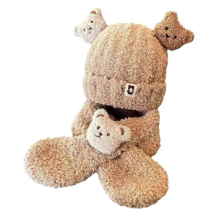 Toddler%20Winter%20Bear%20Hat%20Scarf%20Set%20Kids%20Earflap%20Beanie%20Warm%20Fleece%20Scarves%20Wrap%20Baby%20Girl%20Boy%20Neck%20Warmer%20-%20Image%204