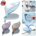 Simple Leaf Shape Soap Box Non-slip Bathroom Soap Holder Creative Kitchen Dish Brush Rack Household Tray Holder Case Container. 