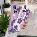 Purple Flower Phone Case For Xiaomi Redmi Note 13 12 12S 11 11S 10 10T 10S 9 9S 8 7 Pro Plus 4G 5G Liquid Silicone Cover.