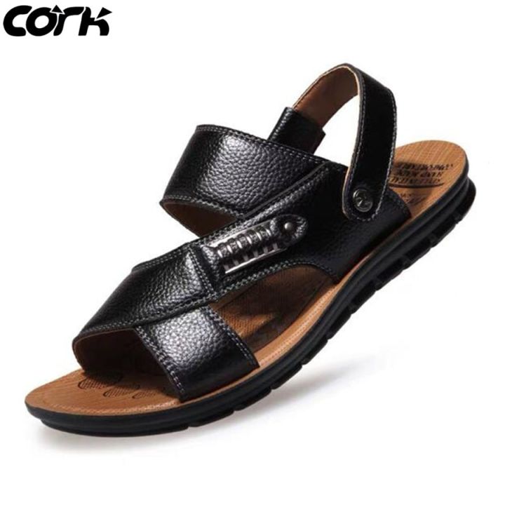Cork%20Men%20Sandals%20Summer%20%20Leather%20Roman%20Sandals%20Male%20Casual%20Shoes%20Beach%20Flip%20Flops%20Men%20Fashion%20Outdoor%20Slippers%20Shoes%20-%20Image%206