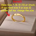 Tiny Initial Letter Rings For Women Fashion A-Z Letter Finger Stainless Steel Ring Aesthetic Wedding Jewelry Gift bijoux femme.