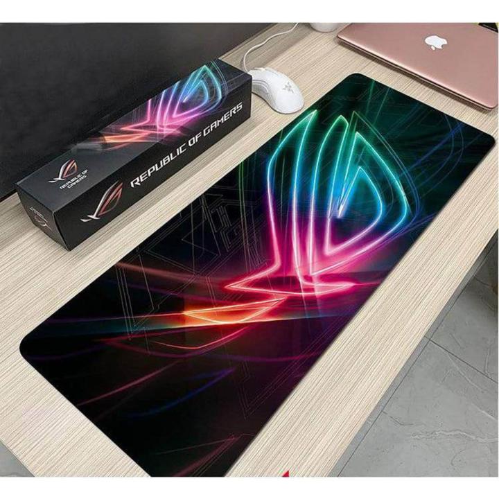 Desk Mat Gaming Mouse Pad ASUS Large Mousepad Gamer Accessories XL PC Computer Keyboard Desk Pad Big Anti-Slip Natural Rubber - Mouse Pad Size 700mm*300mm*2mm