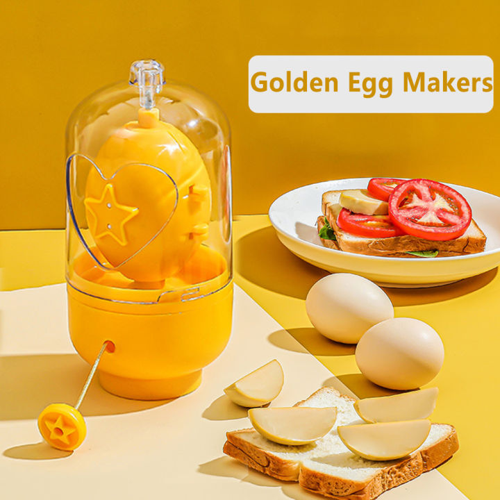 【Upgrade Your Style】 Egg Scrambler Hand Egg Shaker Mixer Food Grade Egg Spinner Manual Tool In Egg Spinner For Hard Boiled Eggs