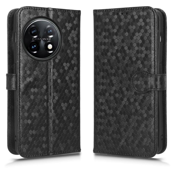 lthmy%20for%20OnePlus%2011%205G%20Phone%20Case%20Flip%20Wallet%20PU%20Leather%20Casing%20Shockproof%20Bracket%20Back%20Cover%20-%20Image%202