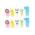 Fruit Fork Mini Cartoon 10pcs/set kids Animal Cartoon Fruit Fork Sign Fruit Toothpick Bento Lunch Decor Kids Fruit Forks Picks Kid Bento Accessories Mini Cute Children Snack Cake Dessert Food Pick Toothpick Decor Animal Farm Fruit Fork Mini Cartoon Childr.