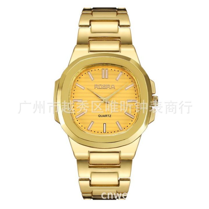 2023%20ROSRA%20Men's%20Business%20Luxury%20Steel%20Band%20Watch%20Square%20Dial%20Quartz%20Watch%20Casual%20Rose%20Gold%20Gift%20Watch%20-%20Image%203