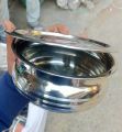 Stainless Steel Hari/Induction Friendly Hari Set with Lid /Cooking Mini Hari -1000 ml (Steel, Pack of 3). 