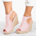Plus Size 35-43 Platform Sandals Wedges Shoes for Women Heels Sandalias Mujer Summer Clog Womens Zapatos De Hombre E12 House Foocus.