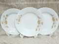 9 inch deep flower print rice plate ceramic.