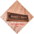 Wood House Name Plate. 