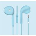 3.5mm Wired Headset Macaron Earphone In-Ear Headphone Music Multicolors 1.2m with Microphone Earphones Universal for Smart Phone. 