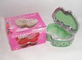 Heart Shape Jewelry Display Box glass Jewellery Storage Organigation/Gift.