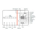 Electric Thermostat, 3 Sensor Modes Timing Voice Control Wifi 95-240V Digital Thermostat for Heating Water. 