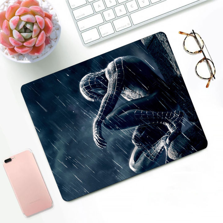 Marvel%20Spiderman%20Design%20Pattern%20Game%20mousepad%20Small%20Pads%20Rubber%20Mouse%20Mat%20MousePad%20Desk%20Gaming%20Mousepad%20Cup%20Mat%20-%20Image%205