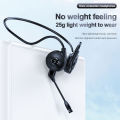 New M1 Bluetooth earphones with bone conduction on the band label, running ear hanging sports, true stereo business.