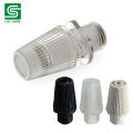 Electrical accessories. Electric light fitting. Plastic Wire lock cap M10.Tooth thread cable clip, wire grip for ceiling lamp. PVC cable gland. Cable lock 10 pic clear.