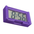 Small Self-Adhesive Car Desk Clock Electronic Watch Gauges Digital LCD Screen Thin Electronic Clock with Adhesive Pad Date Time. 