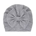Accessories Baby Girl Cotton Turban Big Bow Hat Toddler Kids Head Wrap Newborn Beanie Solid Color Infant Bonnet Cap 0-2T.