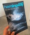 the old man and the sea book by Ernest Hemingway. 