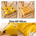 【New release】 18 Styles Square Office Computer Chairs Protective Mat Backrest Pillow Printed Stool Cushions Buttocks Chair Cushion.