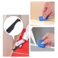 17 Pieces Caulking Tool Kit Silicone Sealant Finishing Tool Grout Scraper Caulk Remover and Caulk Nozzle and Caulk Caps (Blue). 
