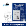 Kuelox Comic Manuscript Paper A4/A3 Draft Children Art Illustrations White Hand-painted Drawing Manuscripts Coloring Book. 