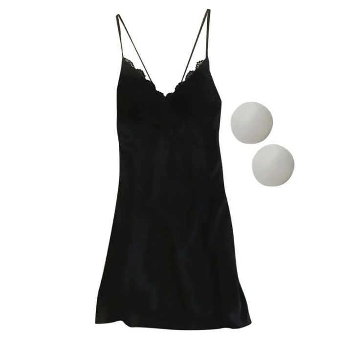 Elegant%20Nightgown%20Lace%20Sleepwear%20Womens%20Korean%20Style%20Ruffles%20Night%20Dress%20One%20Piece%20Pajamas%20Spring%20Long%20Sleeve%20Solid%20Home%20Wear%20-%20Image%205