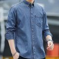 Denim Casual Full Shirt For Men.