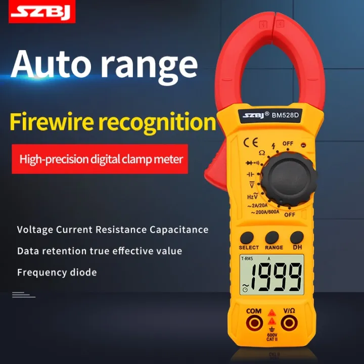 SZBJ%20BM528D%20Digital%20Clamp%20Meter%20Multimeter%20Handheld%20Non%20Contact%20Current%20meter%20Tester%20-%20Image%207
