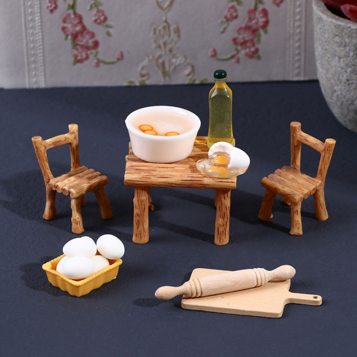 1Set%201:12%20Dollhouse%20Miniature%20Furniture%20Kitchen%20Chair%20Rolling%20Pin%20Olive%20Oil%20Egg%20Model%20DIY%20Accessories%20-%20Image%202