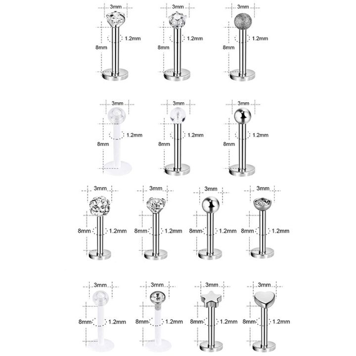 12~16Pcs/Lot%20Stainless%20Steel%20Lip%20Labret%20Piercing%20Studs%20Set%20Lengua%20Monroe%20Barbell%20Lip%20Ring%20Tragus%20Cartilage%20Conch%20Ear%20Piercing%20-%20Image%202