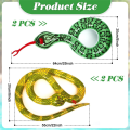 PVC Inflatable Pool Snake Inflatable Snake for False Inflatable Snakes for Garden Props to Scare Birds Squirrels. 