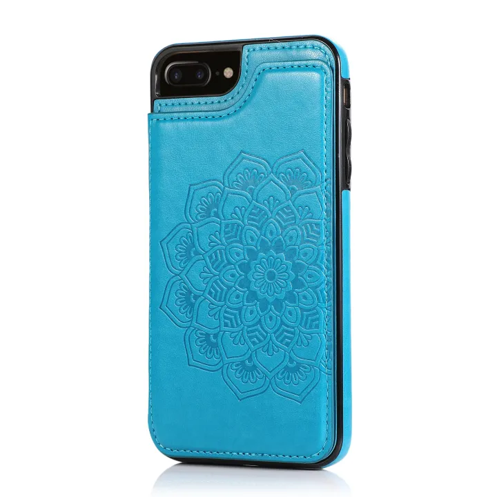 Applicable%20iPhone15%20Phone%20Case%20Mandala%20Embossed%20Mobile%20Phone%20Leather%20Case%20Crazy%20Horse%20Pattern%20S22U%20Card%20Holder%20Protective%20Shell%20-%20Image%204