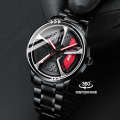 SVJ Car Hub Modification rs7 Men's Hydraulic 3D Hollow Quartz Watch.