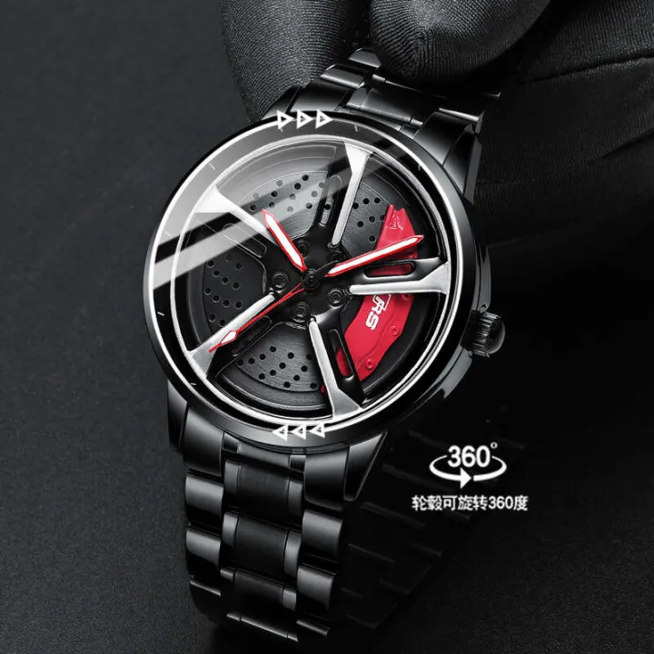 SVJ%20Car%20Hub%20Modification%20rs7%20Men's%20Hydraulic%203D%20Hollow%20Quartz%20Watch%20-%20Image%204