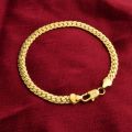 【Sooledead】(NEW)5mm link gold silver color bracelet mens chain boys wholesale drop ship Jewelry. 