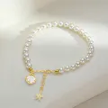 Pearl Bracelet Girl S925 Sterling Hand Jewelry Freshwater Pearl Bracelet For Girlfriend On Valentine's Day. 