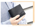 Casual Korean Style PU Leather Men Wallet with Coin Pocket - Imported Fashion Accessory.