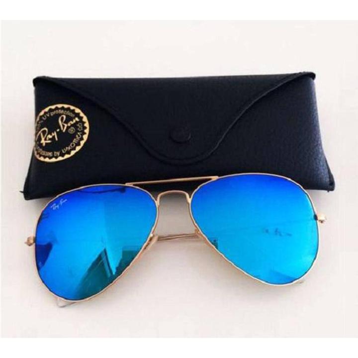 Blue Casual Black Sunglass For Men ( Box Free) - Sun Glass For Men