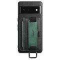 【Dislikelike】Applicable to Google 6Pro Card Holder Phone Case Google6 Back Cover New 6A Wrist Strap Color Matching Protective Sleeve. 