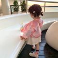 Baby Boys Girls Denim Jacket Embroidery Tie Dye Toddler Kid Jean Coat Button Baby Outwear Spring Autumn Chaqueta Clothes 1-10Y. 