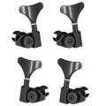 4Piece Sealed Bass Tuners Machine Head Tuning Key Pegs Set 2L 2R Vintage for Guitar Bass Replacement Parts. 
