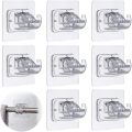 FS-Curtain Rod Bracket No Drilling, Adhesive Curtain Rod Holder Hooks, No Drill Curtain Rod Brackets Hanger Clamp for Home. 