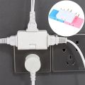 Tap Power Outlet Extender Plug Multi Plug Slim 3 In 1 Rotatable Socket Converter,Swivel Mini Indoor Wall.