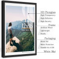 1pc Matte Black Wall Gallery Picture Frame, Available In Single Size 12x16/11x14/8x10/5x7/4x6 Inch , Wall Hanging Photo Frame. 
