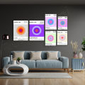 Angel Math Aura Energy Aura Poster, Grain Gradient Aura Energy Print Aesthetic Pastel Art, 70's Home Decor Fashion Poster.