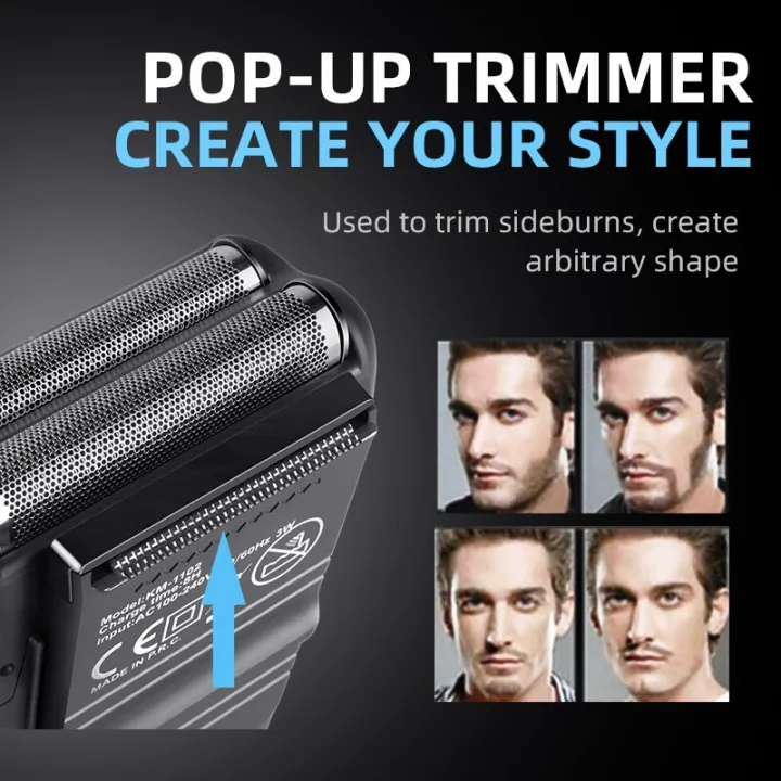 KEMEI-1102%20Compact%20Rechargeable%20Lithium%20Ion%20Shaver%20Kit,Foil%20Professional%20Electric%20Shaver%20for%20Men%20-%20Image%204
